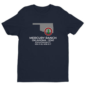 MERCURY RANCH near MILBURN; OKLAHOMA (2OK1) T-Shirt