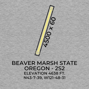 2s2 beaver marsh or t shirt, Gray