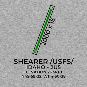 2U5 facility map in SHEARER; IDAHO