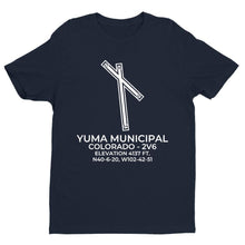 Load image into Gallery viewer, 2v6 yuma co t shirt, Navy