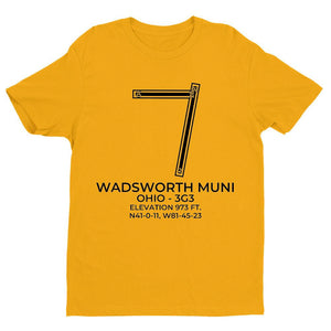 3g3 wadsworth oh t shirt, Yellow