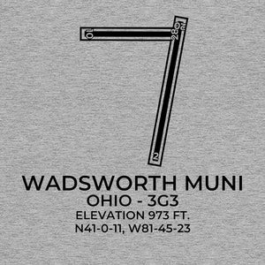 3g3 wadsworth oh t shirt, Gray