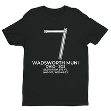 Load image into Gallery viewer, 3g3 wadsworth oh t shirt, Black