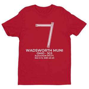 3g3 wadsworth oh t shirt, Red