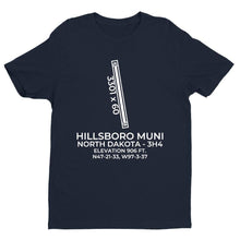 Load image into Gallery viewer, 3h4 hillsboro nd t shirt, Navy