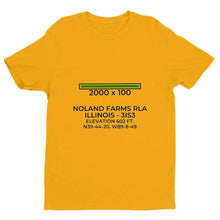 Load image into Gallery viewer, 3is3 blue mound il t shirt, Yellow