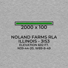 Load image into Gallery viewer, 3is3 blue mound il t shirt, Gray