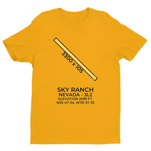 3l2 sandy valley nv t shirt, Yellow
