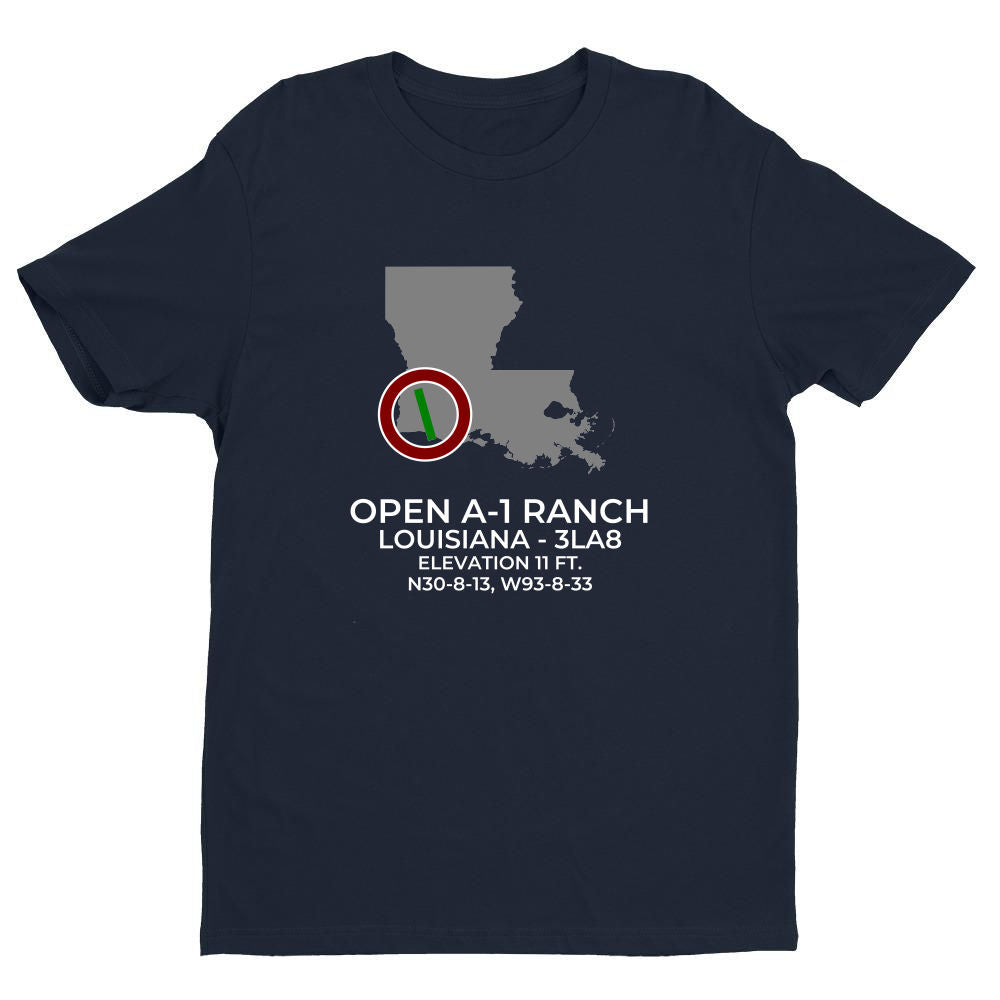 OPEN A-1 RANCH near LAKE CHARLES; LOUISIANA (3LA8) T-Shirt