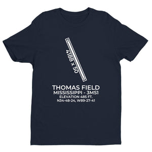 3ms1 holly springs ms t shirt, Navy