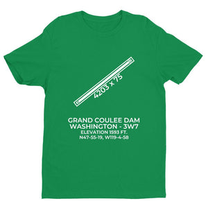 3w7 electric city wa t shirt, Green