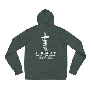 Aircraft on the front - Airfield on the back Hoodie