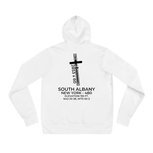 Aircraft on the front - Airfield on the back Hoodie