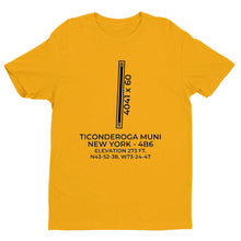 Load image into Gallery viewer, 4b6 ticonderoga ny t shirt, Yellow