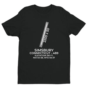 4b9 simsbury ct t shirt, Black