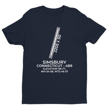Load image into Gallery viewer, 4b9 simsbury ct t shirt, Navy