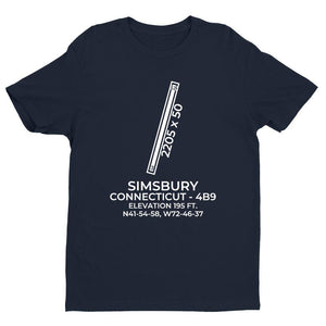 4b9 simsbury ct t shirt, Navy