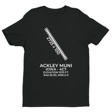 Load image into Gallery viewer, 4c7 ackley ia t shirt, Black