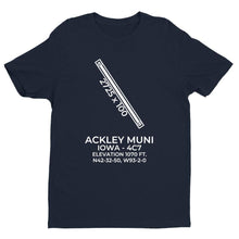 Load image into Gallery viewer, 4c7 ackley ia t shirt, Navy