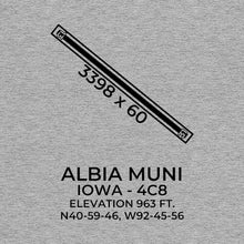 Load image into Gallery viewer, 4c8 albia ia t shirt, Gray