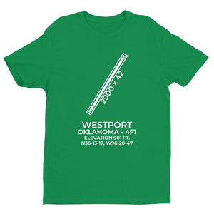 4f1 westport ok t shirt, Green