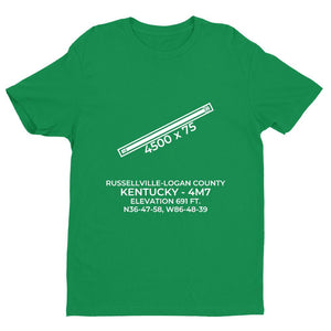 4m7 russellville ky t shirt, Green