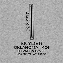 Load image into Gallery viewer, 4O1 facility map in SNYDER; OKLAHOMA