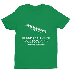 4p3 flandreau sd t shirt, Green
