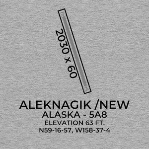 5A8 facility map in ALEKNAGIK; ALASKA