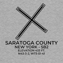 Load image into Gallery viewer, 5b2 saratoga springs ny t shirt, Gray