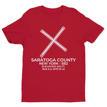 Load image into Gallery viewer, 5b2 saratoga springs ny t shirt, Red