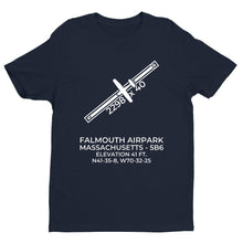 Load image into Gallery viewer, FALMOUTH AIRPARK in FALMOUTH; MASSACHUSETTS (5B6) T-Shirt