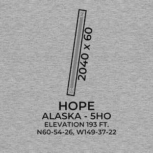 5HO facility map in HOPE; ALASKA