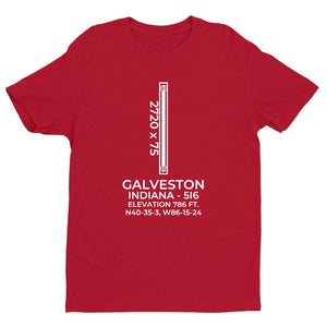 5i6 galveston in t shirt, Red