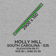 Load image into Gallery viewer, 5j5 holly hill sc t shirt, Gray