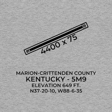 Load image into Gallery viewer, 5m9 marion ky t shirt, Gray