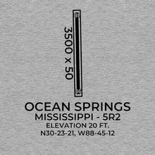 Load image into Gallery viewer, 5r2 ocean springs ms t shirt, Gray