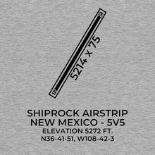 Load image into Gallery viewer, 5v5 shiprock nm t shirt, Gray