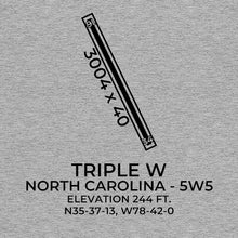 Load image into Gallery viewer, 5w5 raleigh nc t shirt, Gray