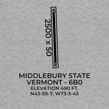 Load image into Gallery viewer, 6B0 facility map in MIDDLEBURY; VERMONT