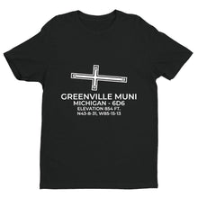 Load image into Gallery viewer, 6d6 greenville mi t shirt, Black