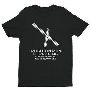 6k3 creighton ne t shirt, Black