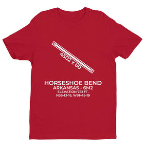6m2 horseshoe bend ar t shirt, Red