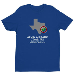 6R5 facility map in ALVIN; TEXAS, Royal Blue
