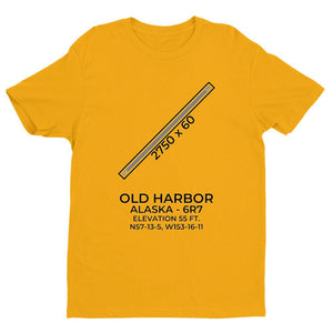 6r7 old harbor ak t shirt, Yellow
