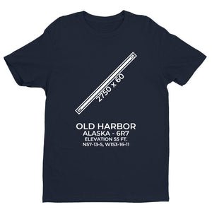 6r7 old harbor ak t shirt, Navy