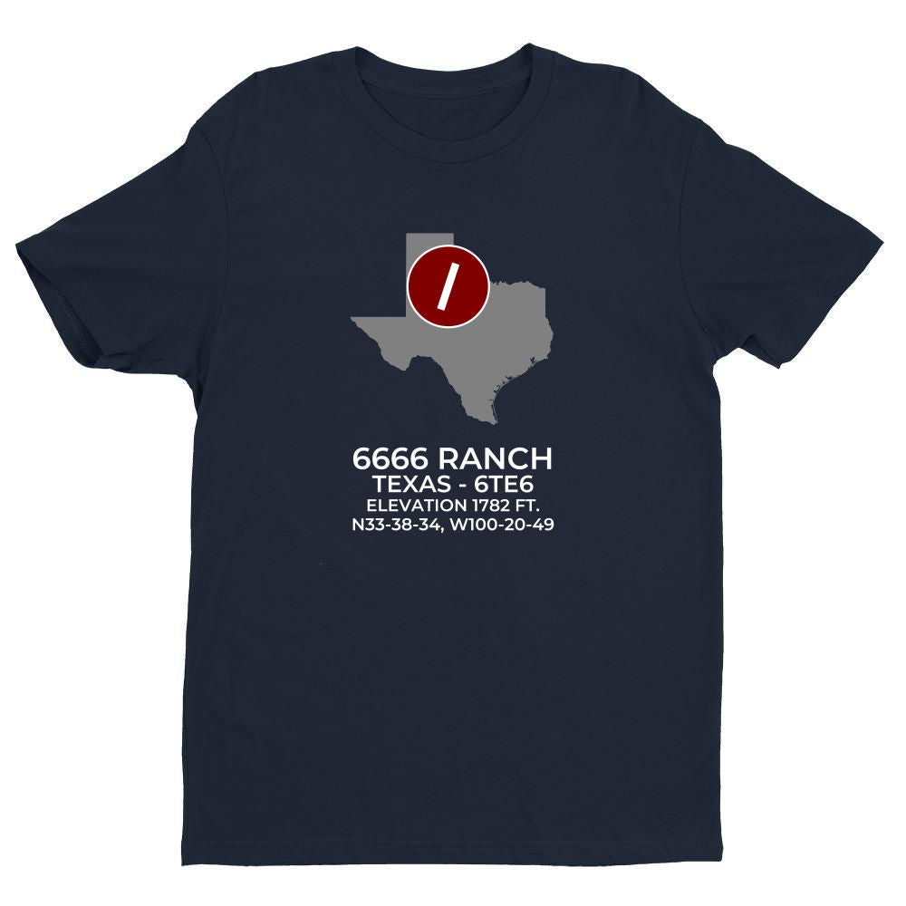 6666 RANCH in GUTHRIE; TEXAS (6TE6) T-Shirt