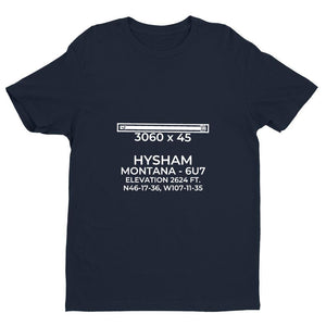 6u7 hysham mt t shirt, Navy
