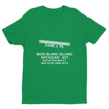 Load image into Gallery viewer, 6y1 bois blanc island mi t shirt, Green