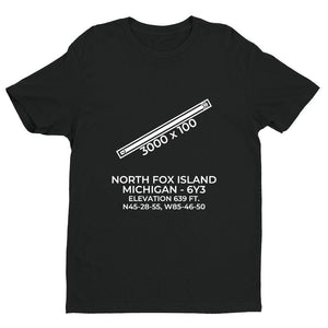 6y3 north fox island mi t shirt, Black